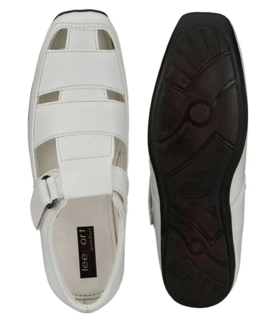 Leeport - White Mens Sandals - 9