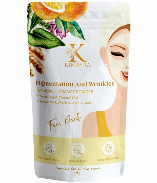 Kimayra Turmeric+Orange Face Pack Powder Help in Skin Brightening, Pimples & Acne