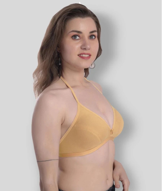 Madam - Yellow Cotton Non - Padded Womens T-Shirt Bra ( Pack of 1 ) - 36