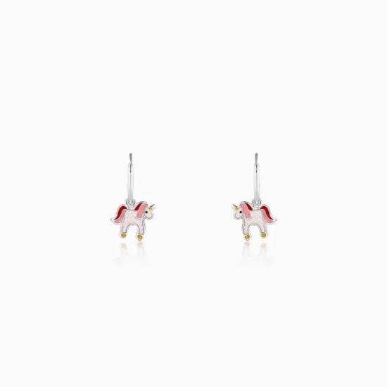 Silver Sweetie Belle Unicorn Kids Earrings (4-12 yrs)