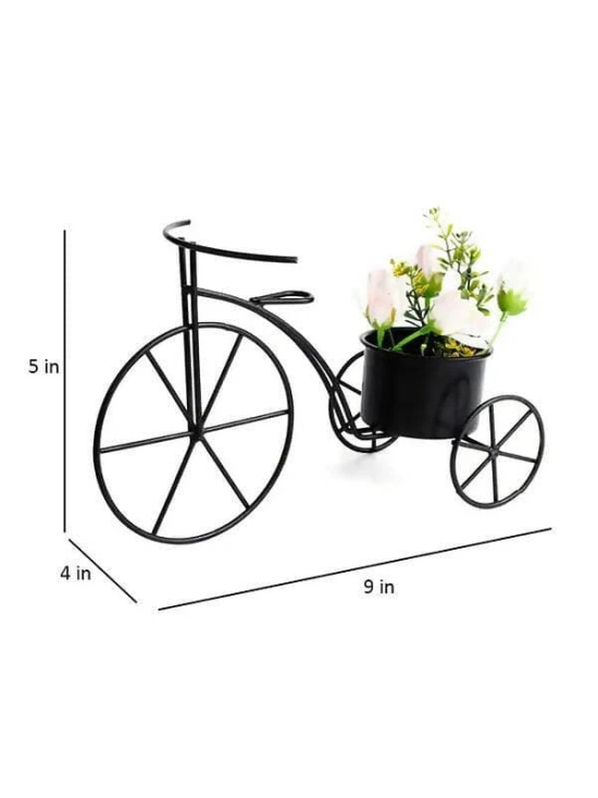 Small Cycle Planter Black