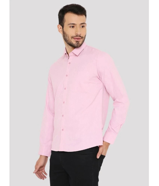 Maharaja - Pink Polyester Slim Fit Mens Casual Shirt ( Pack of 1 ) - None