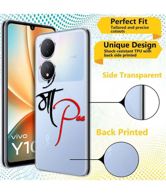 Fashionury Multicolor Printed Back Cover Silicon Compatible For Vivo Y100 5G ( Pack of 1 )