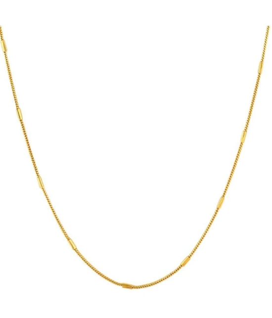 FASHION FRILL - Gold Plated Chain ( Pack of 1 ) - Gold