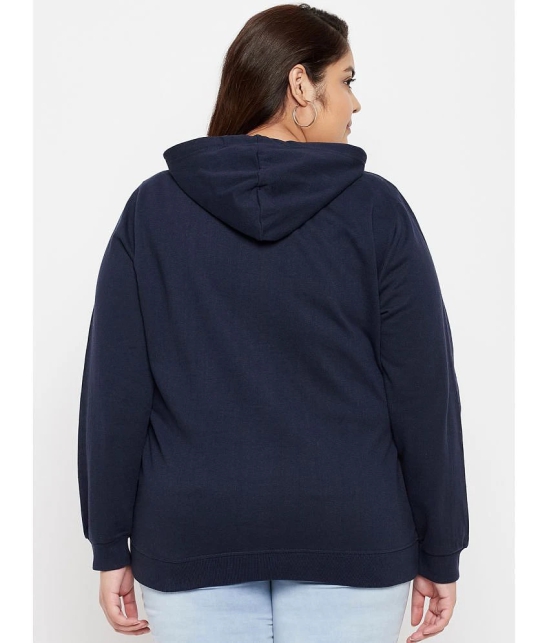 AUSTIVO Cotton Navy Zippered Sweatshirt - None