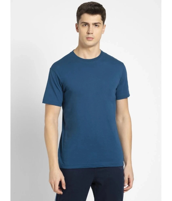 Jockey 2714 Mens Super Combed Cotton Rich Solid Round Neck T-Shirt - Seaport Teal - None