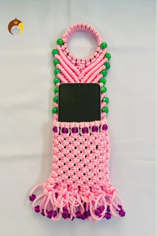 Handmade Home Decor Nylon Mobile Holder