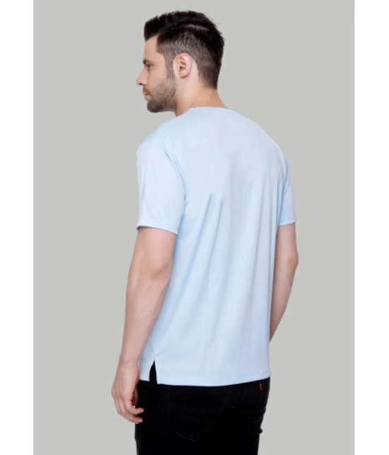 LEEBONEE - Sky Blue Polyester Regular Fit Mens T-Shirt ( Pack of 1 ) - None