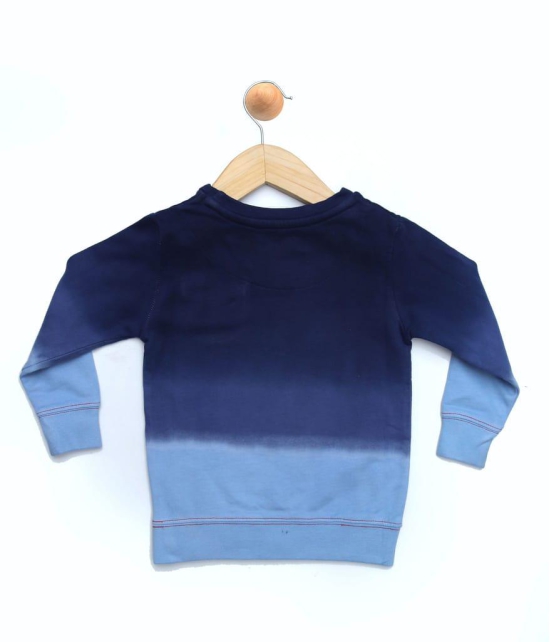 BOYS NAVY SOLID SWEAT SHIRT WITH POCKET