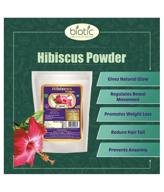 Biotic Neem, Hibiscus and Amla Powder - 300 gms(100 gms Each) Hair Mask 300 g Pack of 3