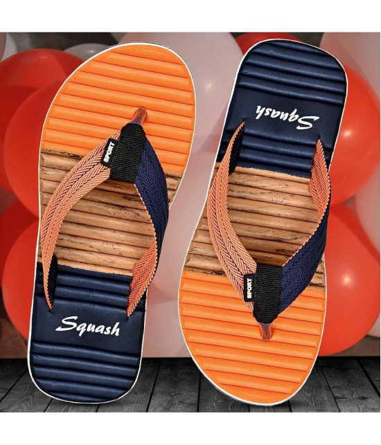 Squash - Orange Men's Thong Flip Flop - None