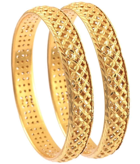 Jewar Mandi - Gold Kada Set ( Pack of 1 ) - None