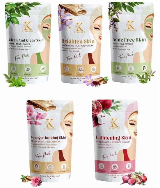 Kimayra Pure &Natural Face Pack & Skin Care Powder For Brightening ,Radiant Glow