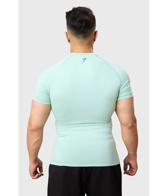 Fuaark Mint Green Polyester Slim Fit Mens Sports T-Shirt ( Pack of 1 ) - None