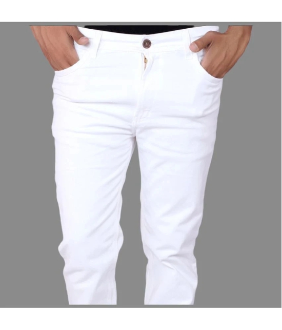 x20 - White Denim Skinny Fit Mens Jeans ( Pack of 1 ) - None