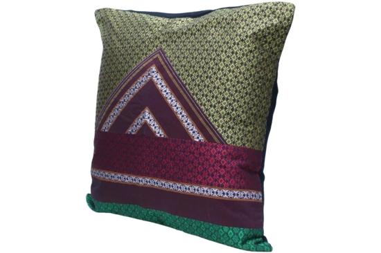 Tisser Khun Fabric Cushion Cover Size- 16x16