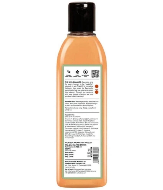 Jiva Ayurveda Hair Growth Bhringraj Oil 120 ml ( Pack of 3 )