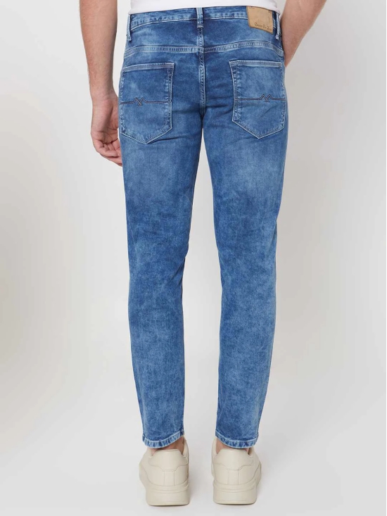 Mid Blue Ankle Length Denim Deluxe Stretch Jeans