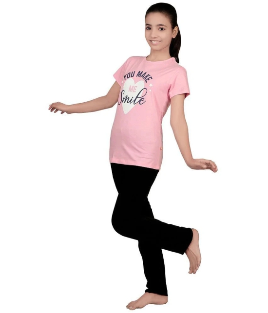 Bodycare Pink Cotton Girls T-Shirt ( Pack of 1 ) - None