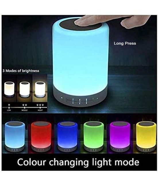 Gatih Light LED Touch Lamp Portable Bluetooth Speaker, Wireless HiFi Speaker with Smart Colour Changing Touch Control, USB Rechargeable Bedside Table Lamp/TF Card/AUX Support for All Devices