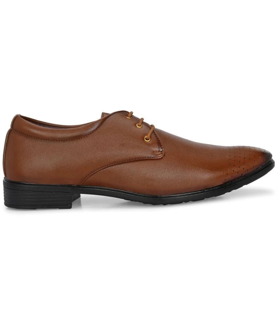 Bucik Tan Mens Derby Formal Shoes - None