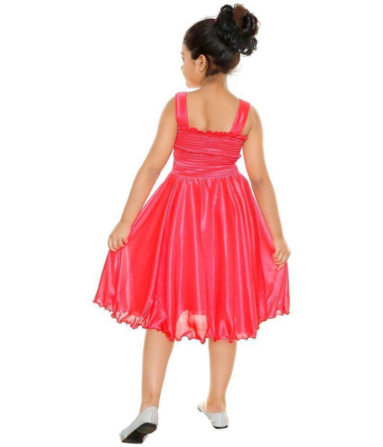 STYLOKIDS - Pink Crepe Girls A-line Dress ( Pack of 1 ) - None