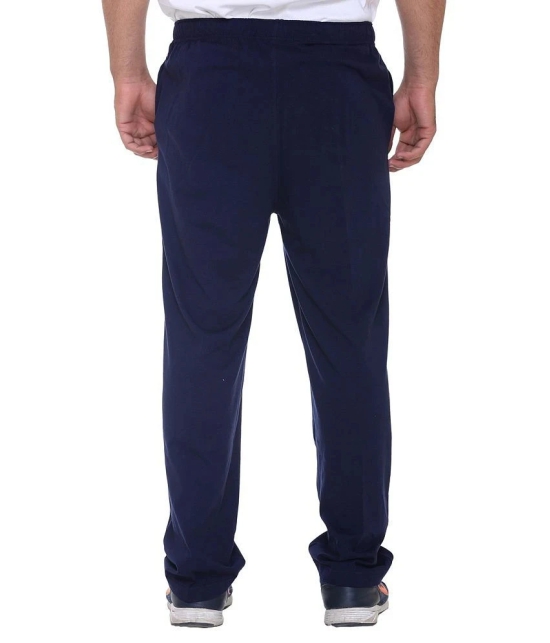 Vimal Jonney Navy Blue Cotton Blend Trackpant - M