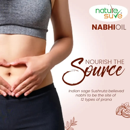 Nature Sure Belly Button Nabhi Oil for Health and Beauty in Men and Women - 40ml