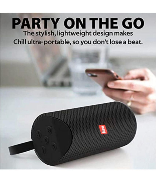 Neo TG 113 5 W Bluetooth Speaker Bluetooth v5.0 with USB Playback Time 4 hrs Black - Black