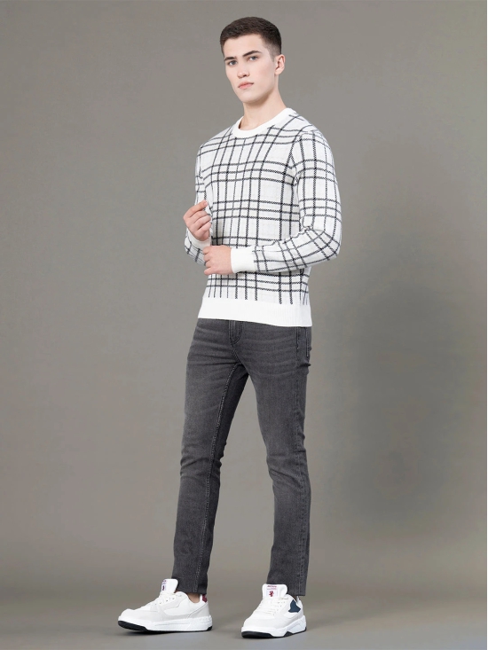 RedTape Round Neck Pattern Sweater for Men | Ultimate Comfort