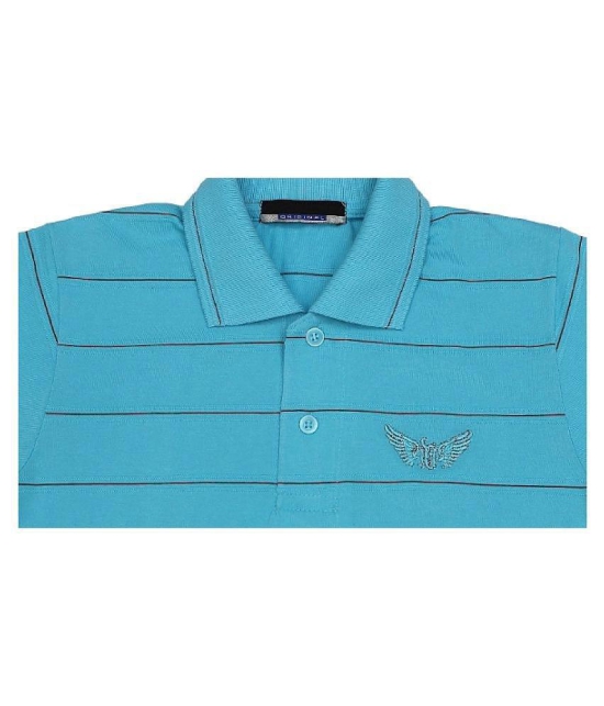 NEUVIN - Light Blue Cotton Boy's Polo T-Shirt ( Pack of 1 ) - None