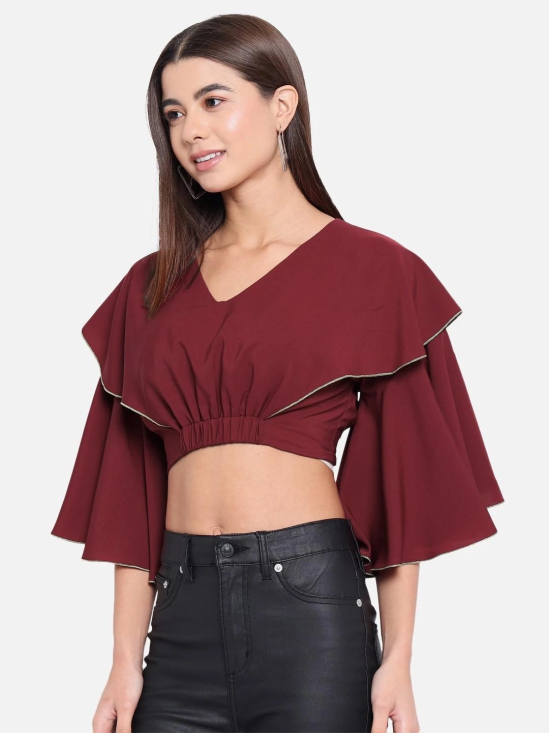 ALL WAYS YOU Women Top Polyester fabric  Red XS