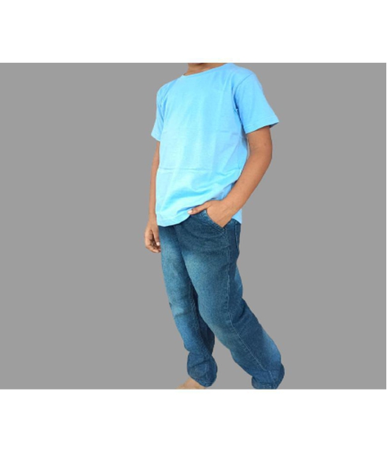 ferocious Turquoise Cotton Boys T-Shirt ( Pack of 1 ) - None