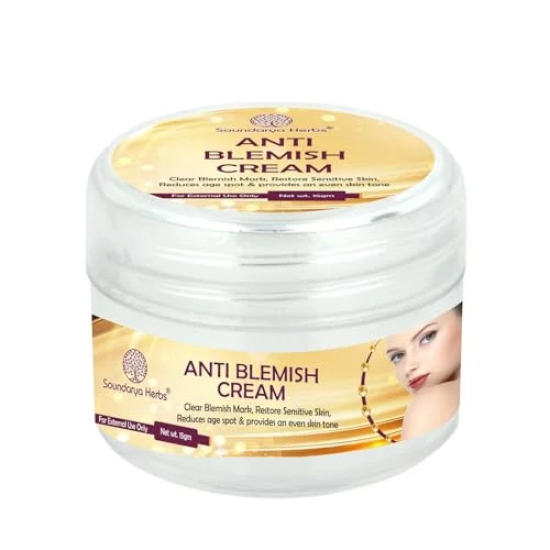 Soundarya Herbs Anti Blemish Cream for Face - Helps in Skin Firming & Tightness