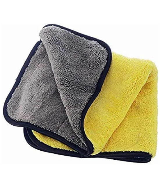 HOMETALES Multicolor 600 GSM Microfiber Cloth For Automobile ( Pack of 3 )