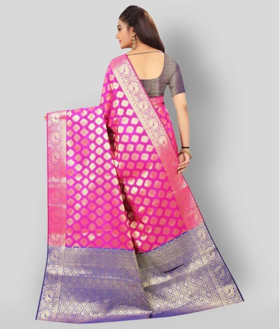 Gazal Fashions - Multicolor Silk Saree With Blouse Piece ( Pack of 1 )