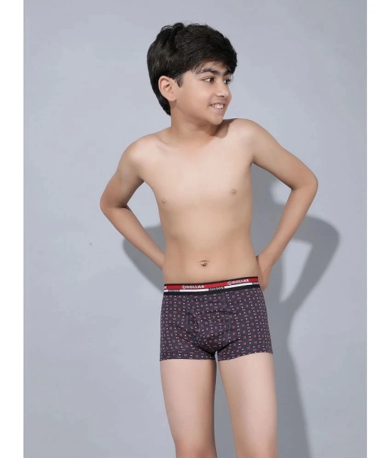 Pack of 4 Dollar Bigboss Cotton Blend Boys Trunks ( Multi Color ) MBKTR-15-MDRNTRNK-PO4-CO3 - None