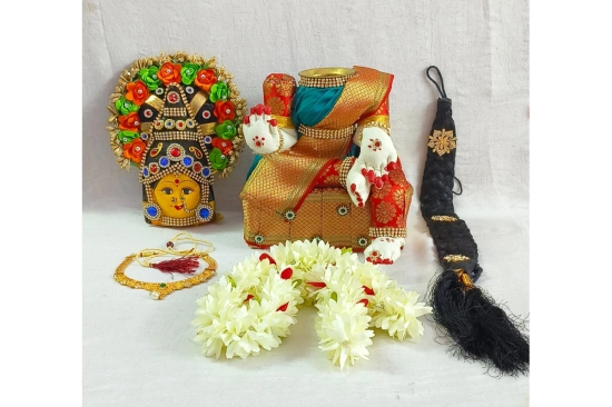 Varalakshmi Devi DIY Set-Red