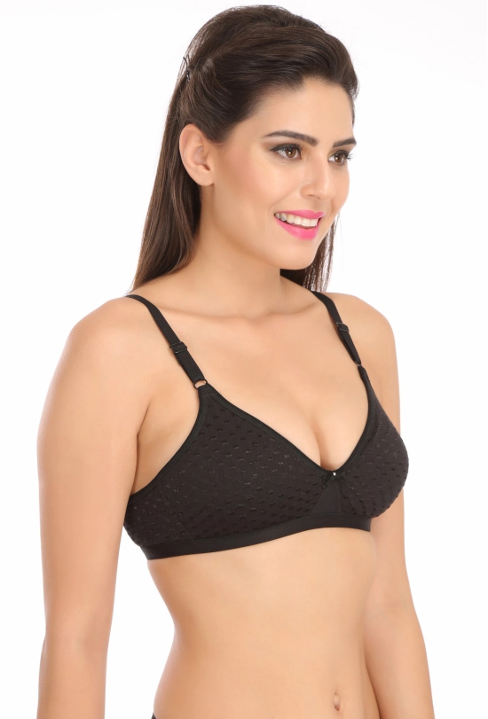 Twinkle White Full Cup Everyday T-Shirt Bra-38 / B / Black