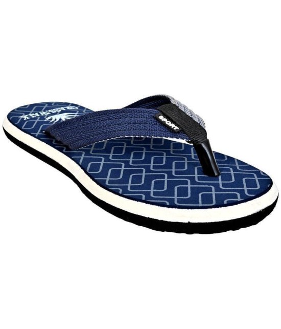 GRASS WALK - Navy Blue Men's Daily Slipper - None