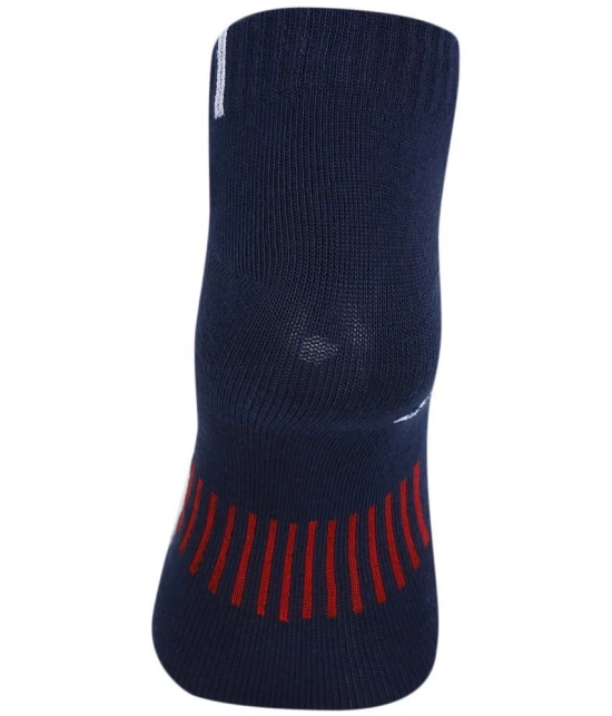 Dollar Cotton Blend Mens Self Design Black Ankle Length Socks ( Pack of 3 ) - Black