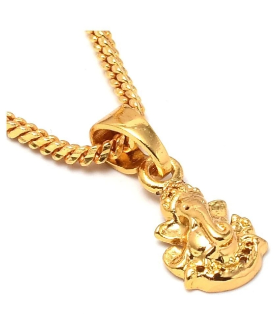 Jewar Mandi - Golden Pendant ( Pack of 1 ) - Golden