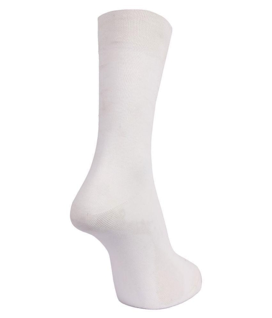 Dollar White Casual Full Length Socks Pack of 3 - White