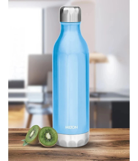 Milton Bliss 600 Thermosteel Hot and Cold Water Bottle, 500 mL (Blue) - Blue