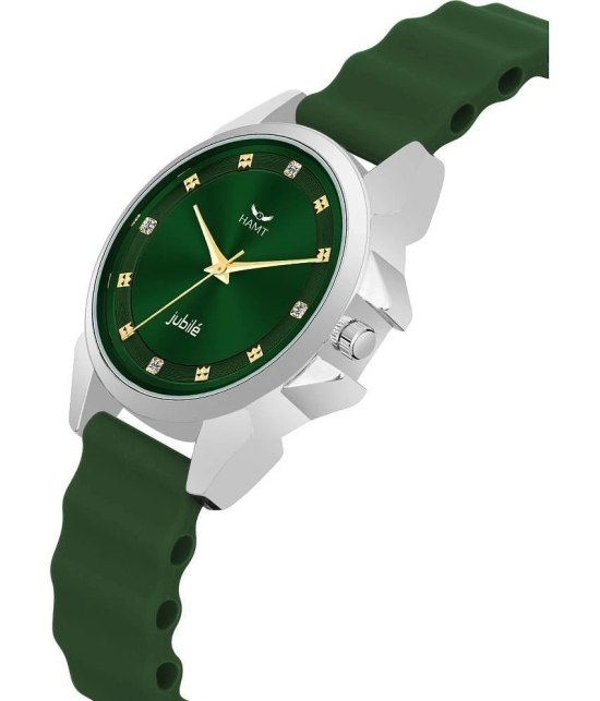 HAMT Green Silicon Analog Womens Watch