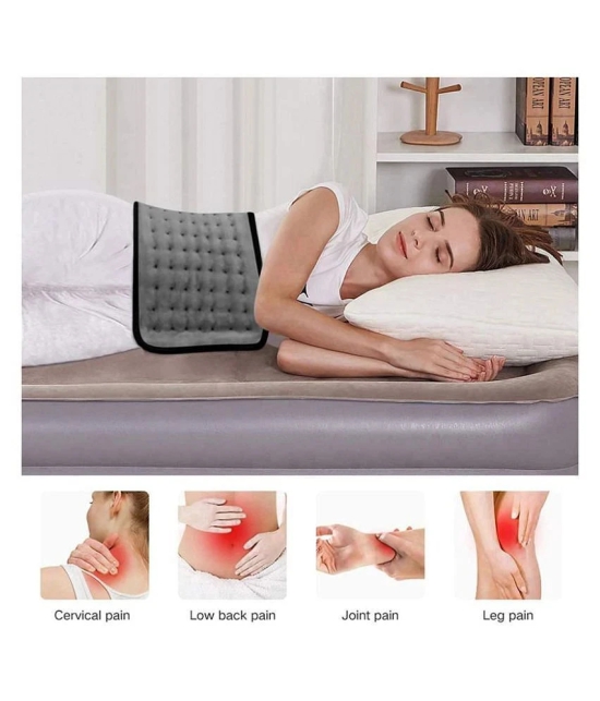 Mcp Velvet Grey Temperature Controller Orthopedic Belt Heating Pad