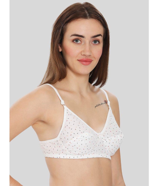 ILRASO - White Cotton Non Padded Women's T-Shirt Bra ( Pack of 1 ) - None