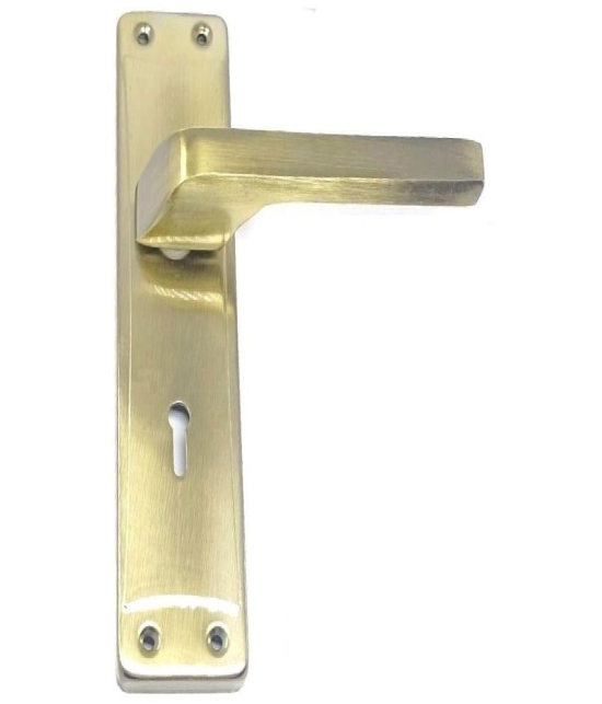 Onmax Heavy Mortise Steel  Handle 8 Inches Without Lockbody with Antique Brass Finish (S801MABC)(Pack Of 2)