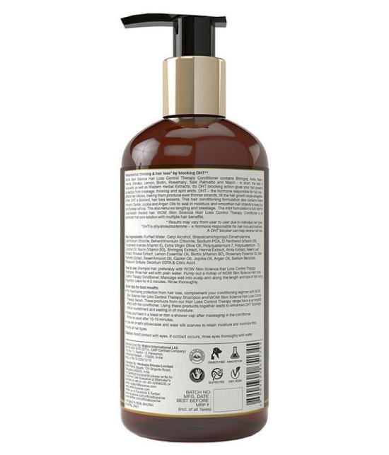 WOW Skin Science Hair Loss Control Therapy Conditioner - 300 mL