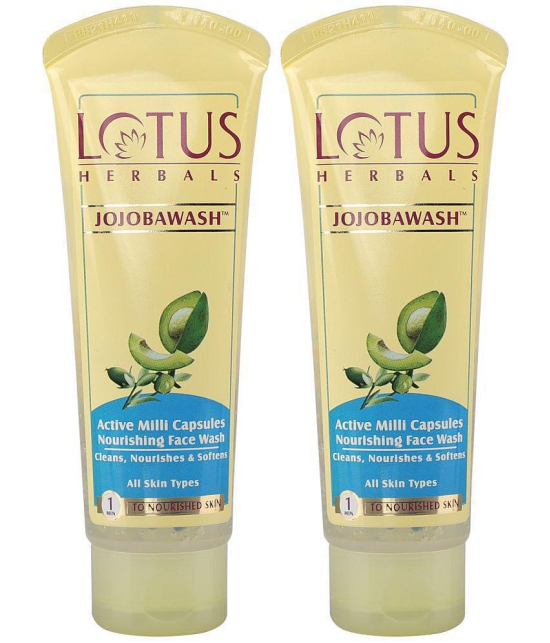 Lotus Herbals Jojaba Face Wash, For All Skin Types, 150ml (Pack of 2)